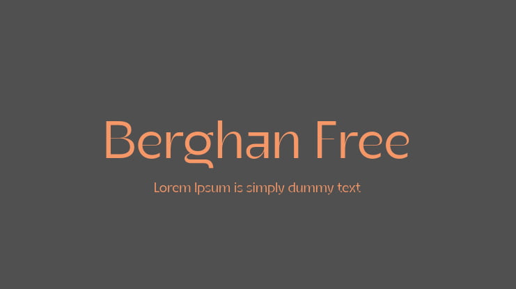 Berghan Free Font