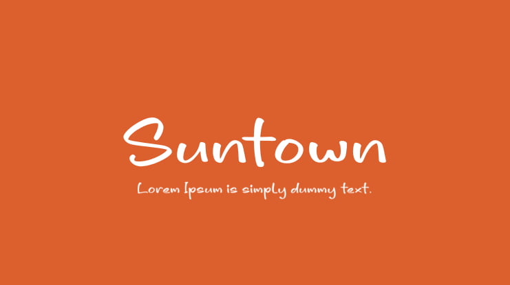 Suntown Font