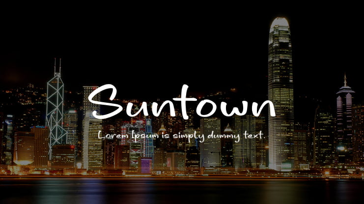 Suntown Font