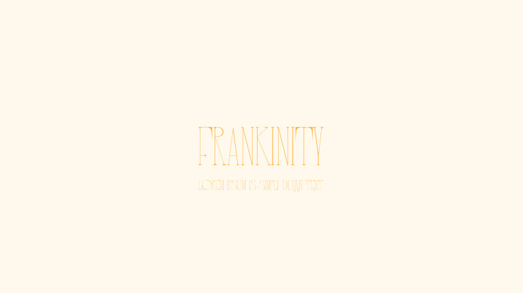 FRANKINITY Font