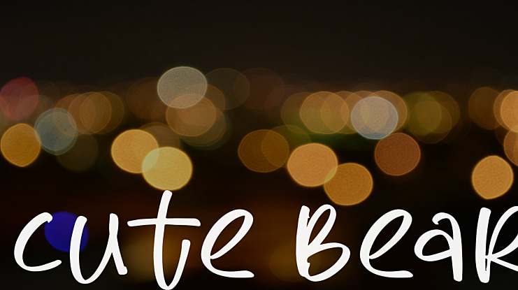 cute bear Font