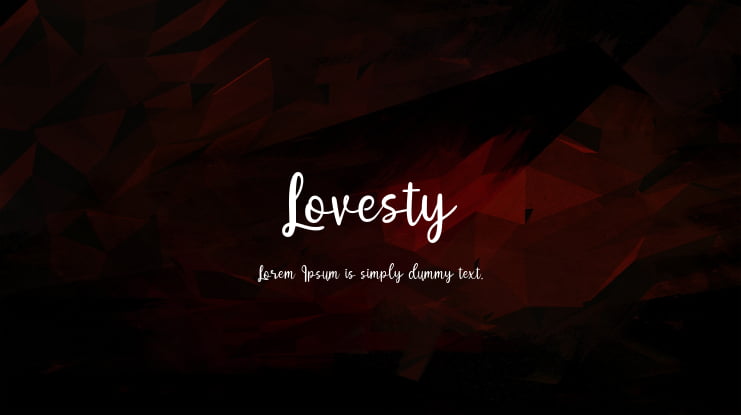 Lovesty Font