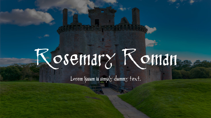 Rosemary Roman Font