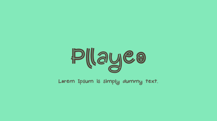 Pllayeo Font Family