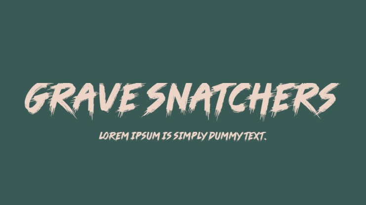 Grave Snatchers Font