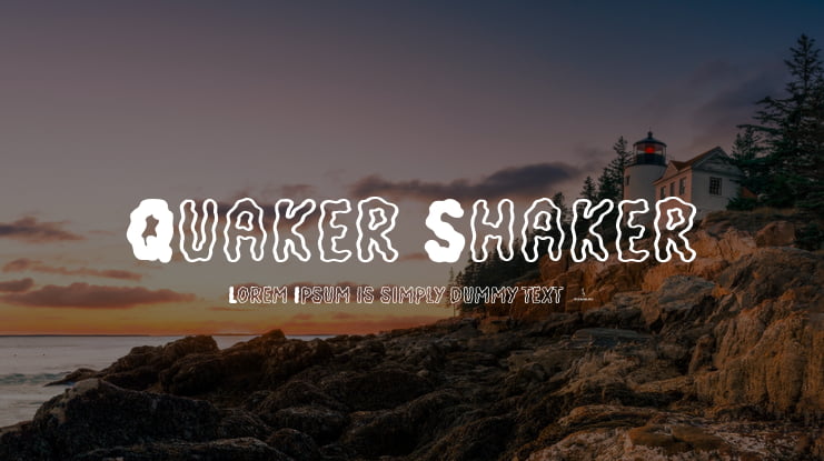Quaker Shaker Font Family