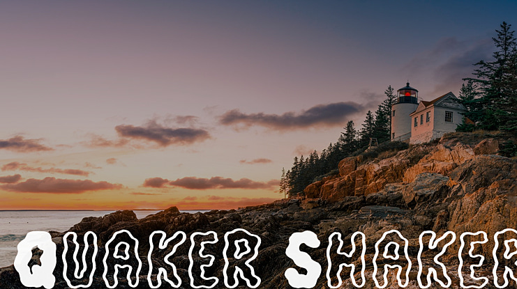 Quaker Shaker Font Family