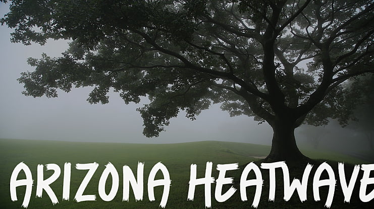 Arizona Heatwave Font