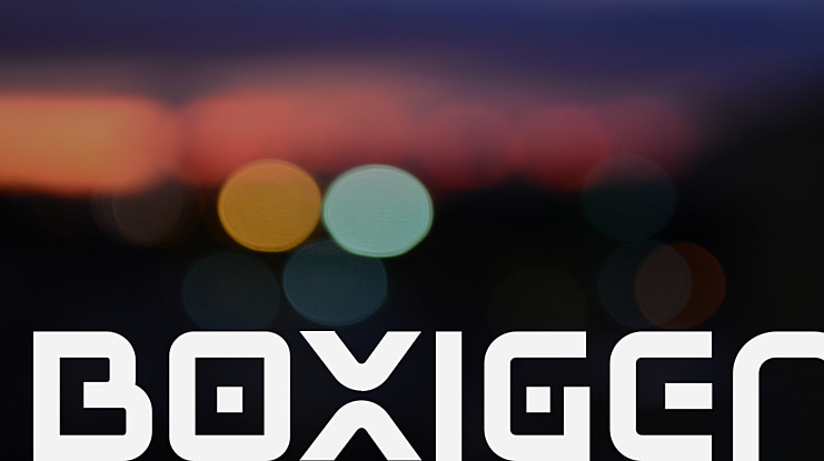 BOXIGEN Font