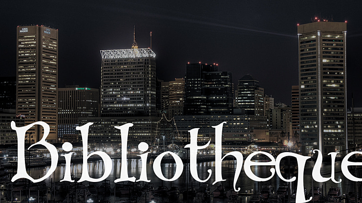 Bibliotheque Font