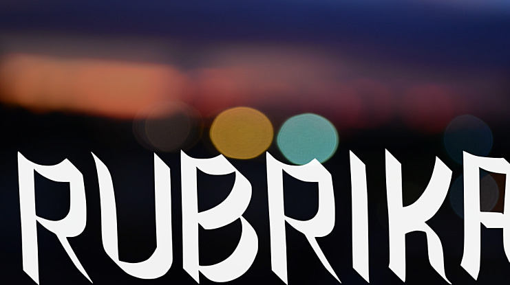 RUBRIKA Font