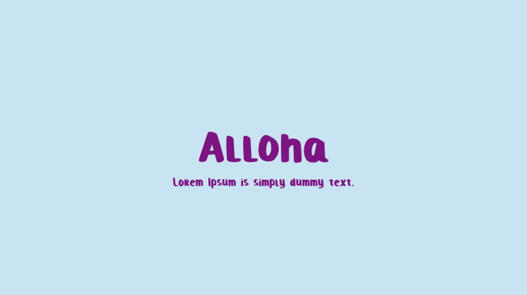 Alloha Font
