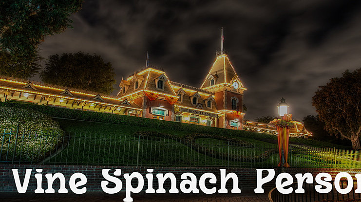 Vine Spinach Personal Use Font