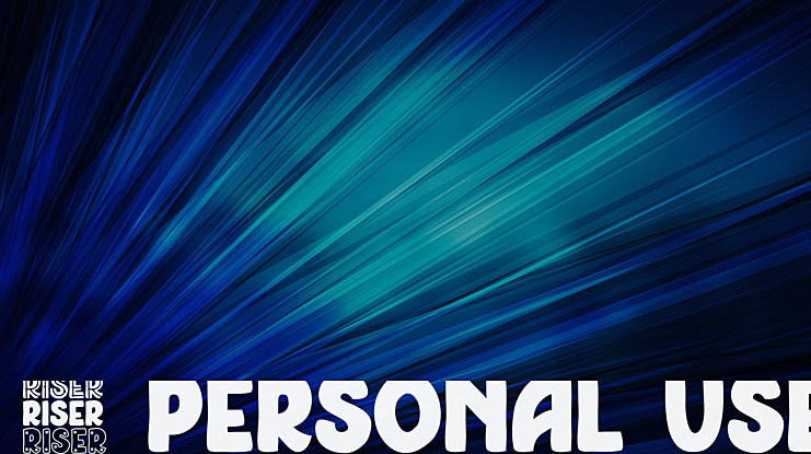 Riser Personal Use Font