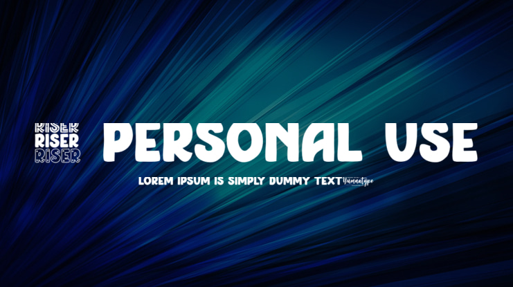 Riser Personal Use Font
