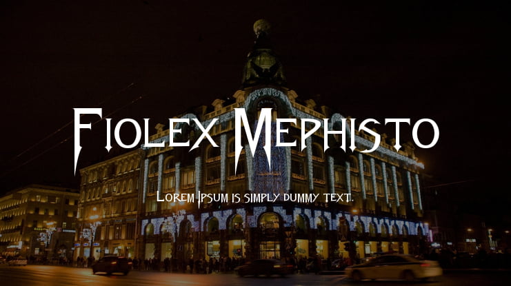 Fiolex Mephisto Font