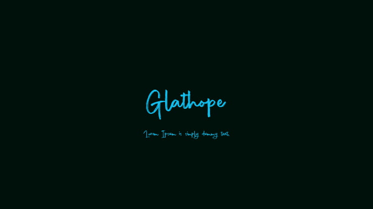 Glathope Font