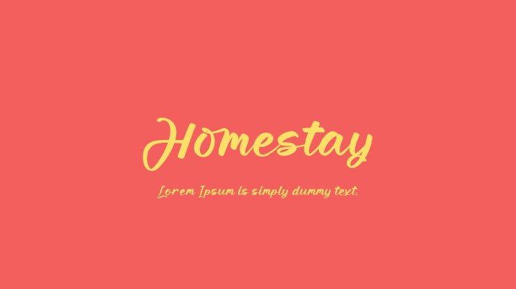 Homestay Font