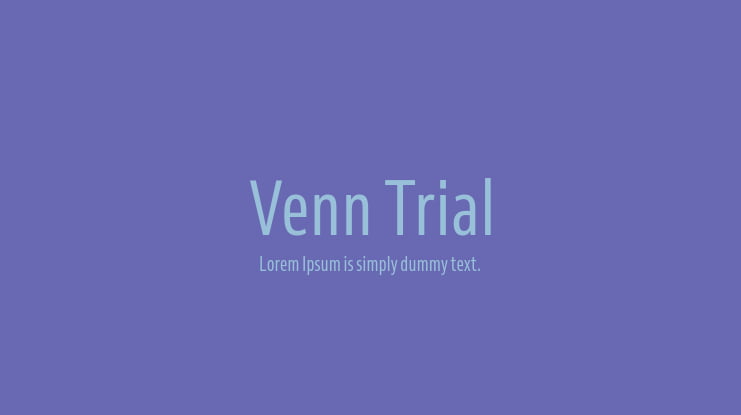Venn Trial Font Family