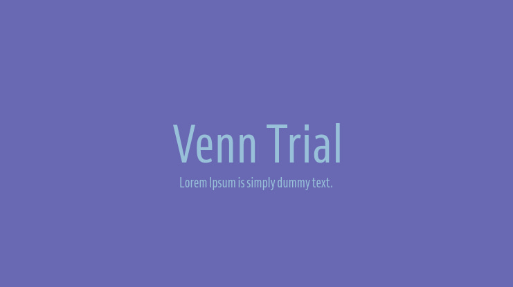 Venn Trial Font Family