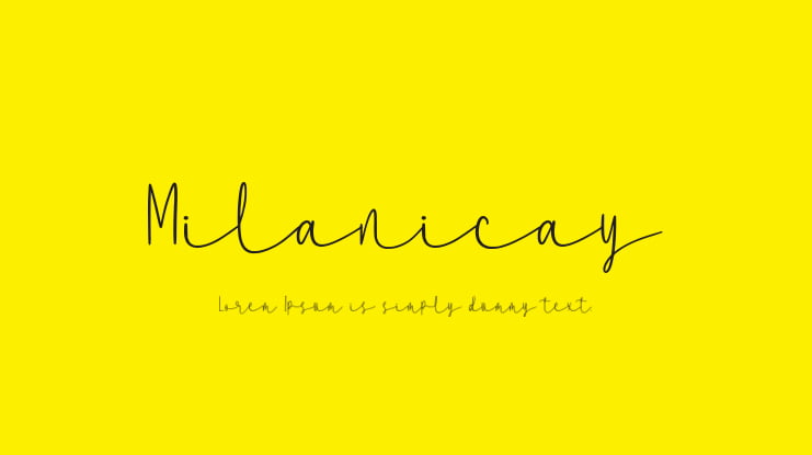Milanicay Font