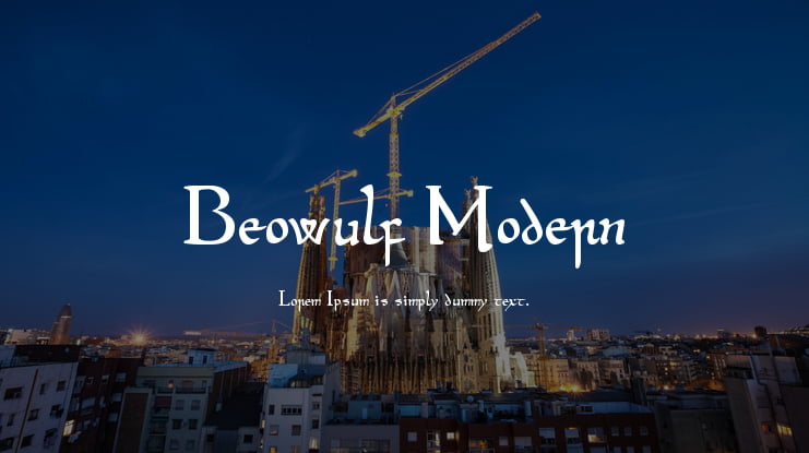 Beowulf Modern Font