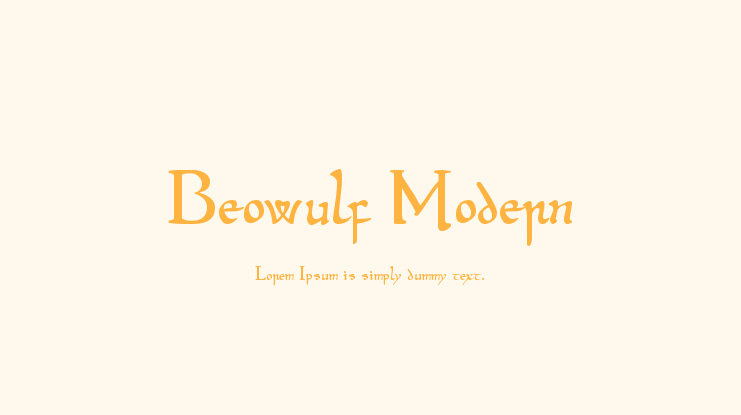 Beowulf Modern Font