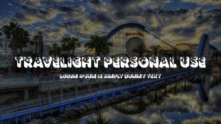 TRAVELIGHT PERSONAL USE Font