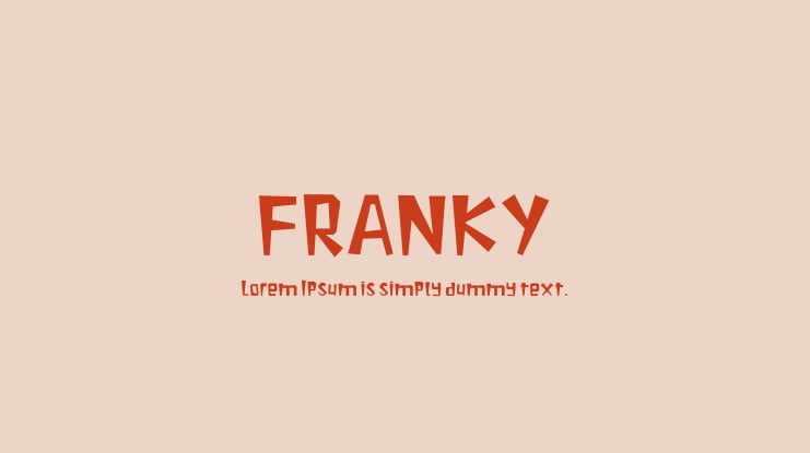 FRANKY Font