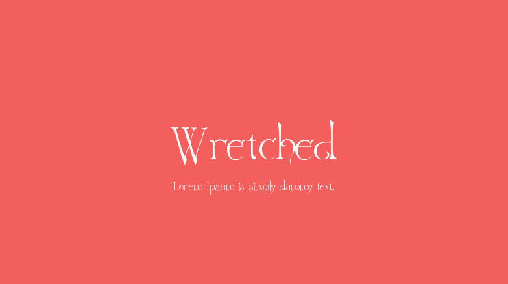 Wretched Font