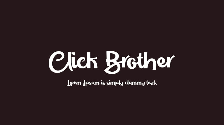 Click Brother Font