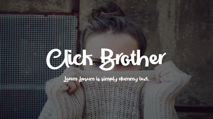 Click Brother Font