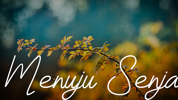 Menuju Senja Font