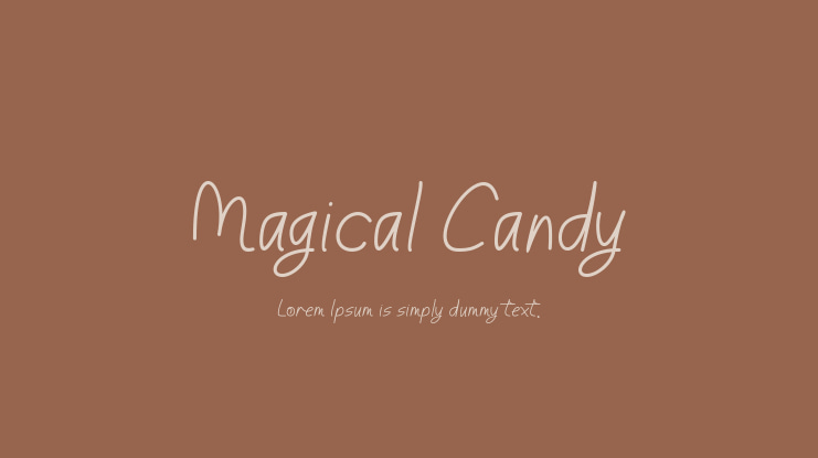 Magical Candy Font