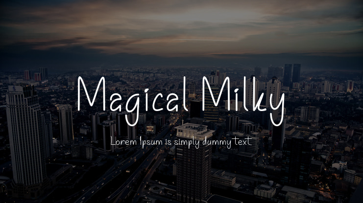 Magical Milky Font