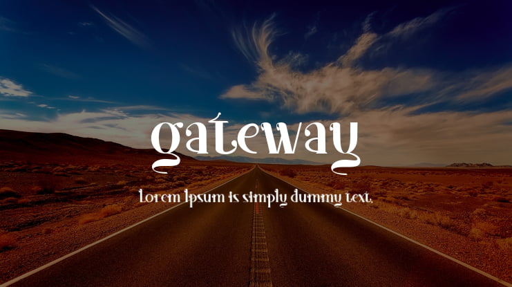 gateway Font