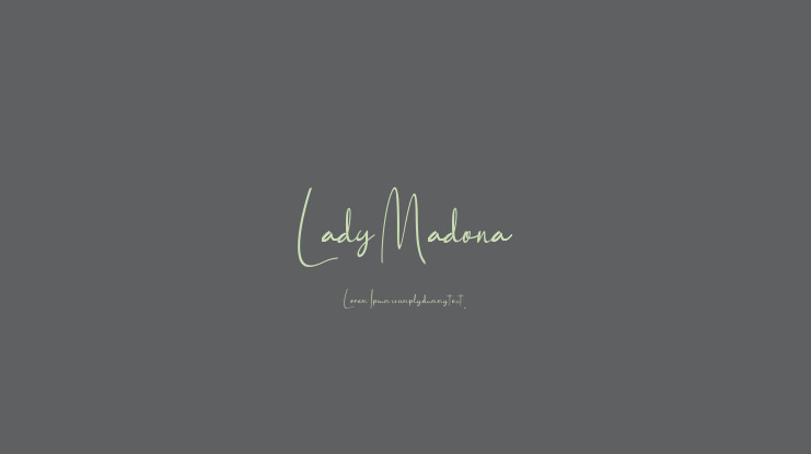 Lady Madona Font