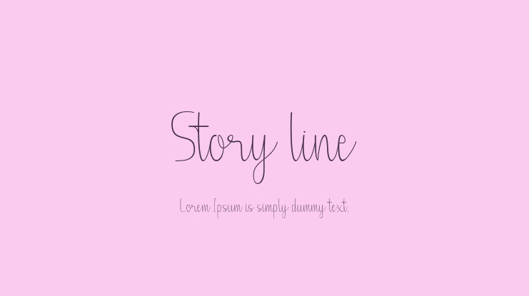 Story line Font