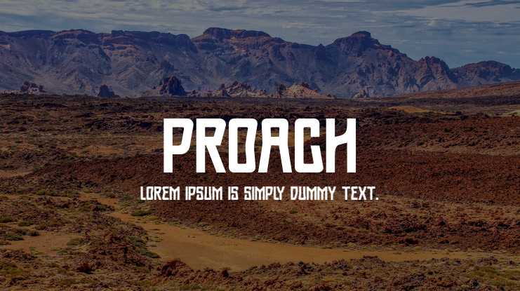 Proach Font
