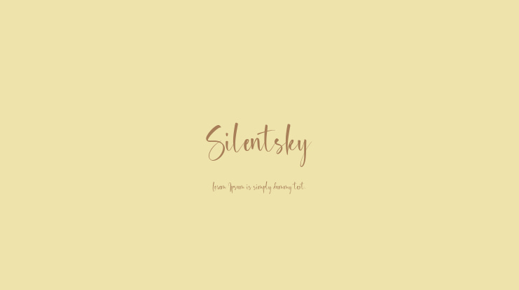 Silentsky Font