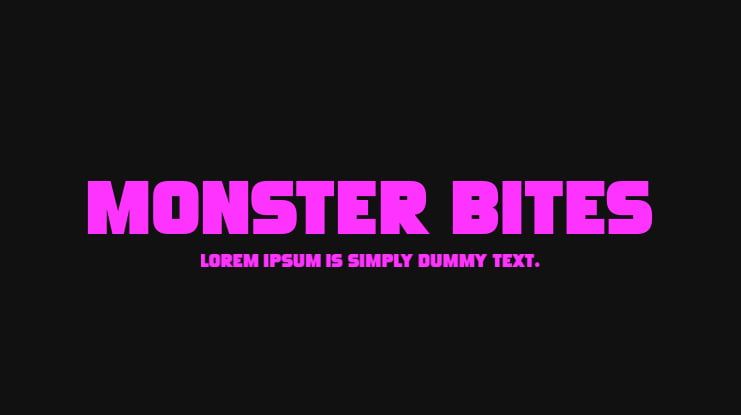 Monster Bites Font Family