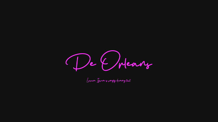 De Orleans Font