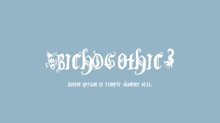 (BichOGothic) Font