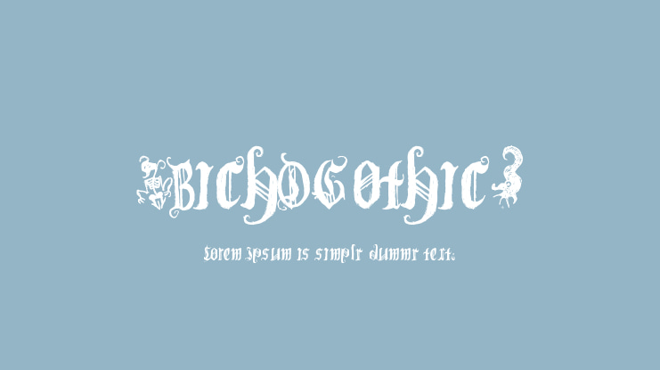 (BichOGothic) Font