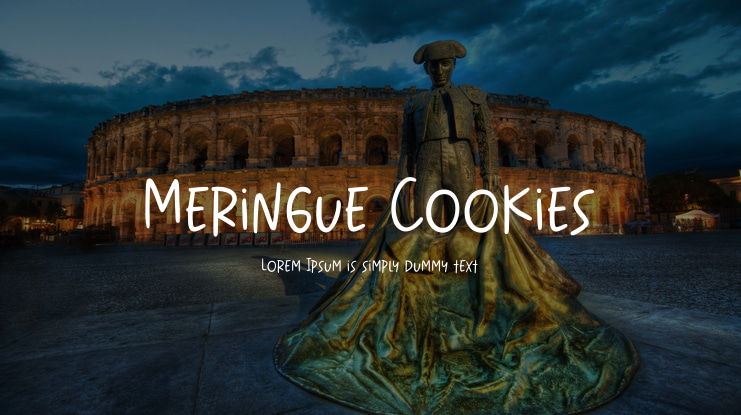 Meringue Cookies Font