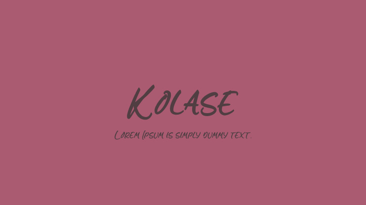 Kolase Font