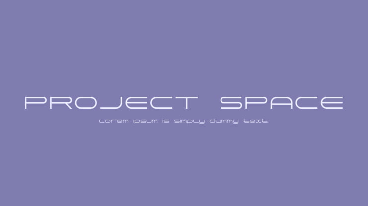 PROJECT SPACE Font