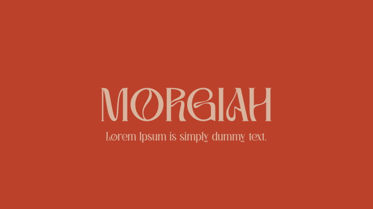 MORGIAH Font