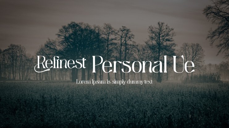 Refinest Personal Ue Font
