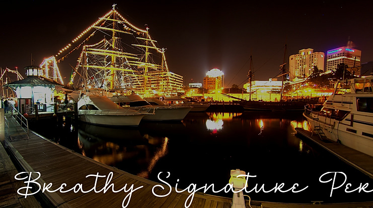 Breathy Signature Personal Use Font